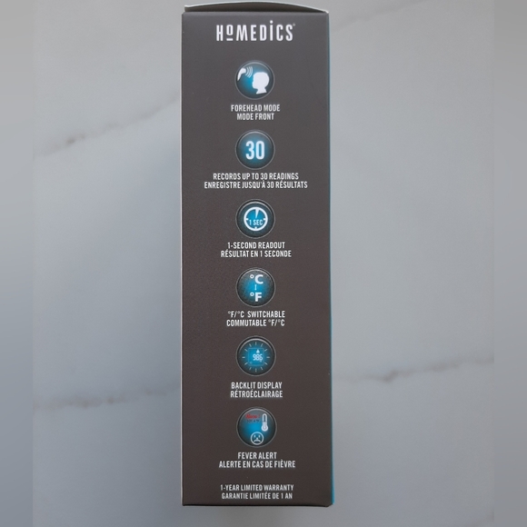 New HoMedics No Touch Infrared Thermometer - Picture 5 of 8